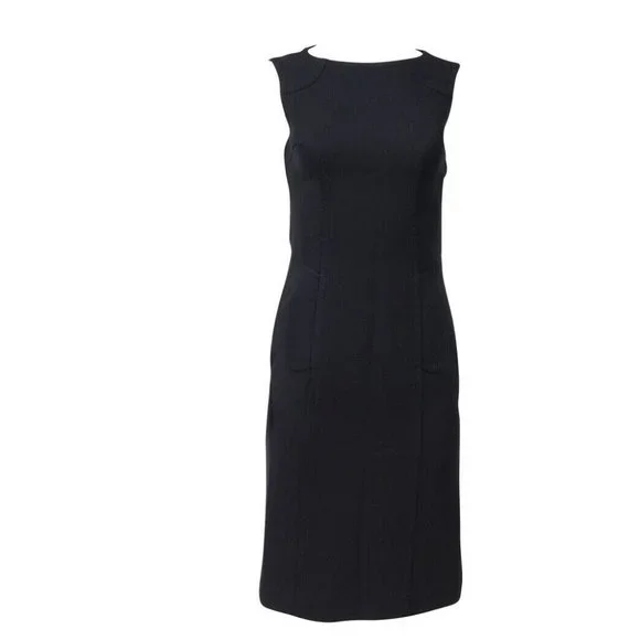 Dolce & Gabbana | Dresses | Dolce Gabbana Midi Dress Size 4 Navy Blue Dual  Front Pockets Vtg 2005 | Poshmark